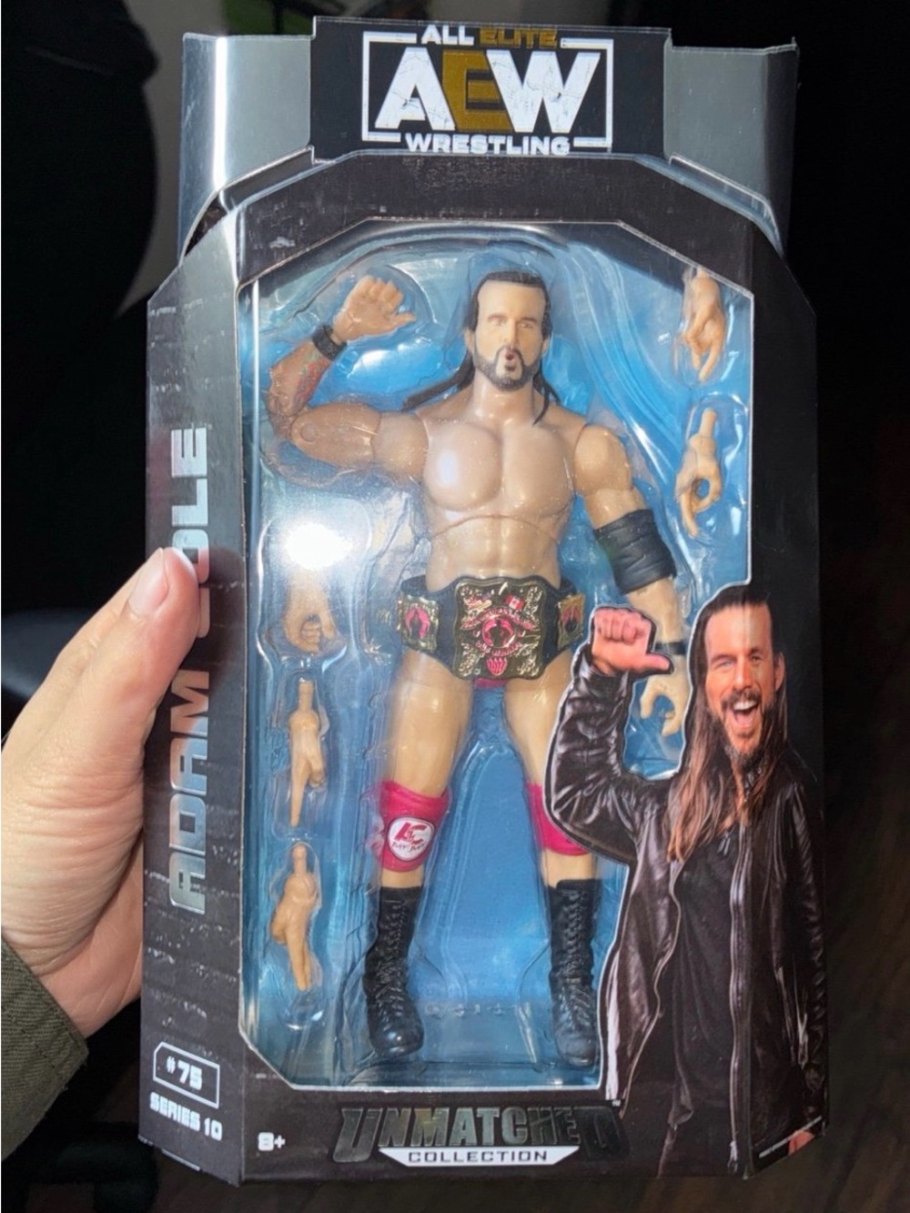 Adam Cole AEW Series 10 #75 SEALED Unmatched Collection With Owen Hart Belt!